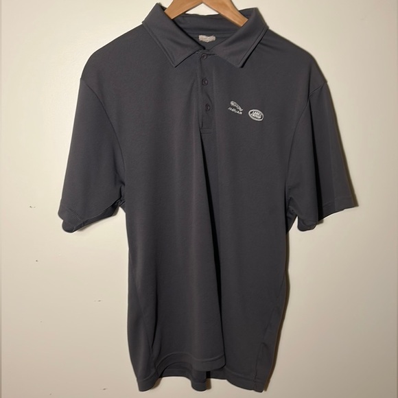 Jaguar Land Rover Polo Driving Athletic Grey Polyester Men’s Size L - Picture 1 of 10